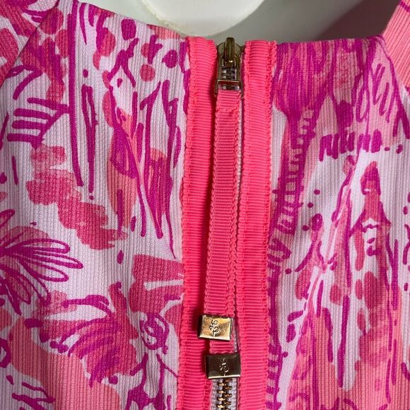 Lilly Pulitzer Dress Size 2 Simone‎ Shift Dress Cheeky Melon Rule Breakers - Picture 3 of 7